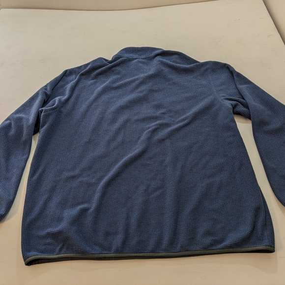 Eddie Bauer Soft Waffle Knit 1/4 Zip Blue Thermal Pullover Mens Sz XXL. - Picture 5 of 5
